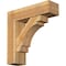 Ekena Millwork Merced Block Rough Sawn Bracket w/ Offset Brace, Western Red Cedar, 8"W x 28"D x 28"H BKT0806X28X28MRC05RWR - alternate 1